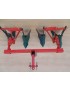 BUTEUSE DOUBLE (rouge) MOTOCULTEUR